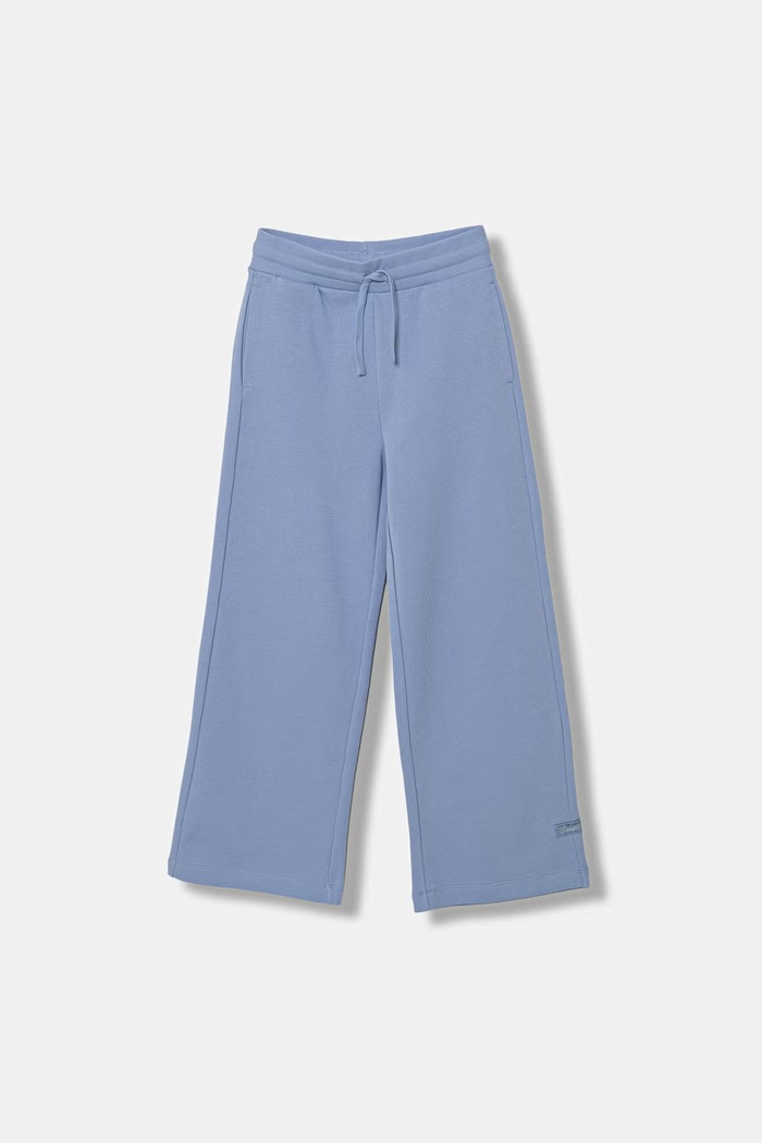 United Colors of Benetton nohavice wide leg detské bavlnené modrá 3NBMCF06Y.G.Stagionale
