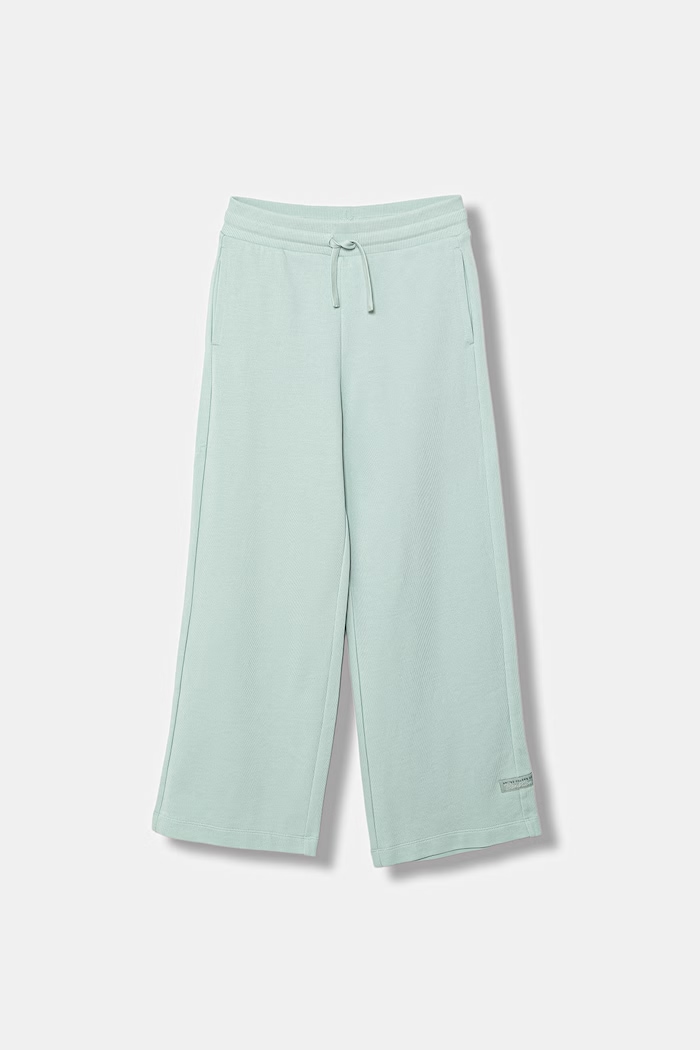 United Colors of Benetton nohavice wide leg detské bavlnené tyrkysová 3NBMCF06Y.G.Stagionale