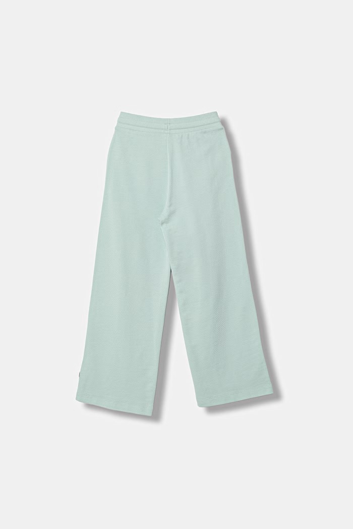 United Colors of Benetton nohavice wide leg detské bavlnené 3NBMCF06Y.G.Stagionale tyrkysová SS26