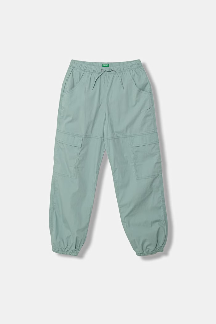 United Colors of Benetton nohavice jogger detské s bavlnou tyrkysová 4L2VCF05H.G.Stagionale