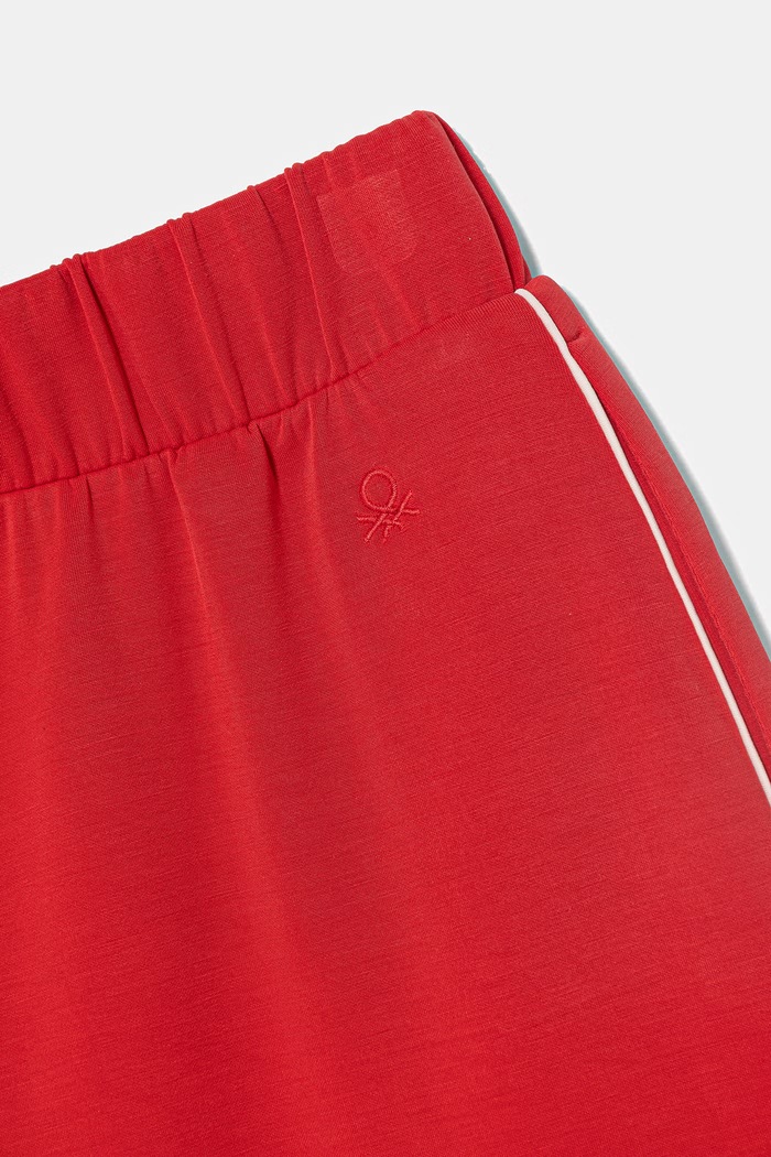 Dievča United Colors of Benetton teplákové nohavice detské 3M9KCF071.G.Stagionale červená