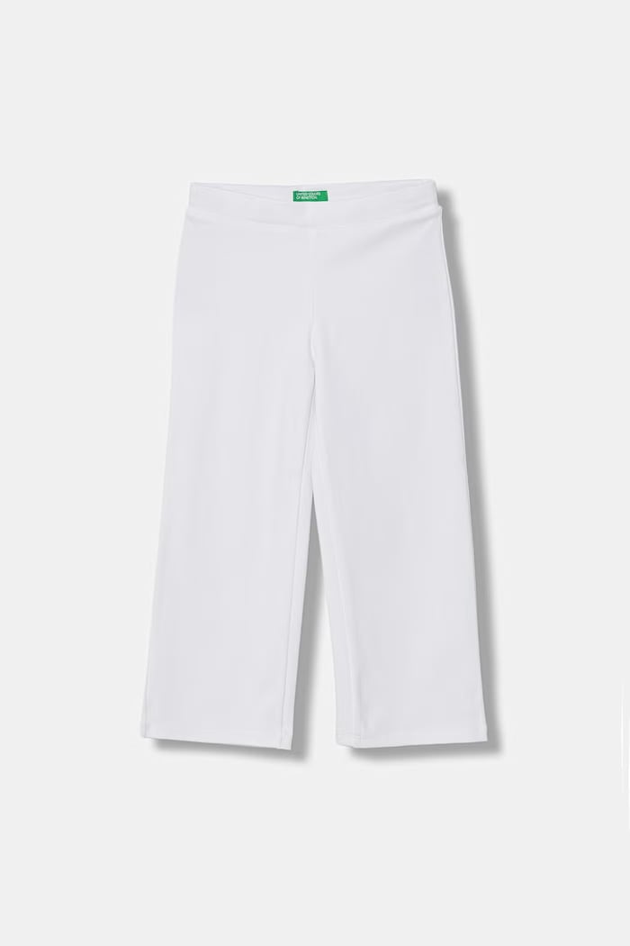 Detské teplákové nohavice United Colors of Benetton biela 46D6GF02M.P.Stagionale