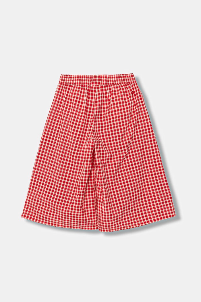 Detské bavlnené nohavice wide leg United Colors of Benetton 4TEECF05O.G.Stagionale červená SS26