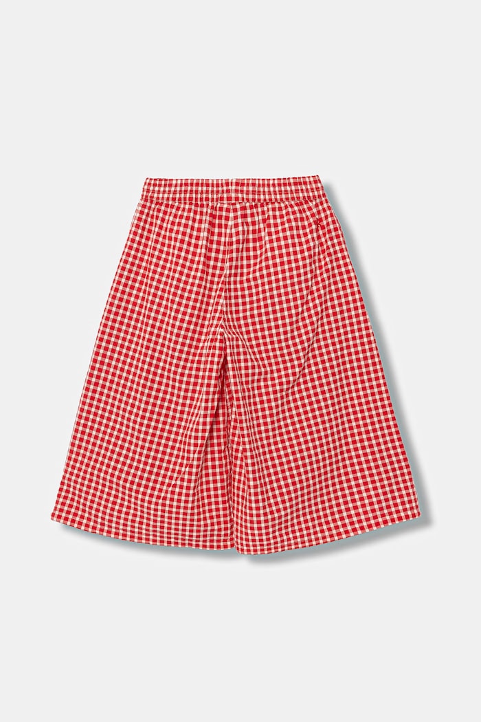 Detské bavlnené nohavice wide leg United Colors of Benetton 4TEECF05O.G.Stagionale červená SS26