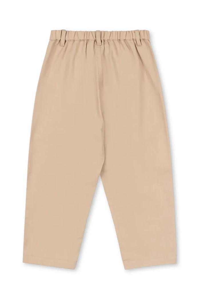 Detské bavlnené nohavice Konges Sløjd FRANKIE PANTS GOTS KS104301.PreSpring béžová SS26