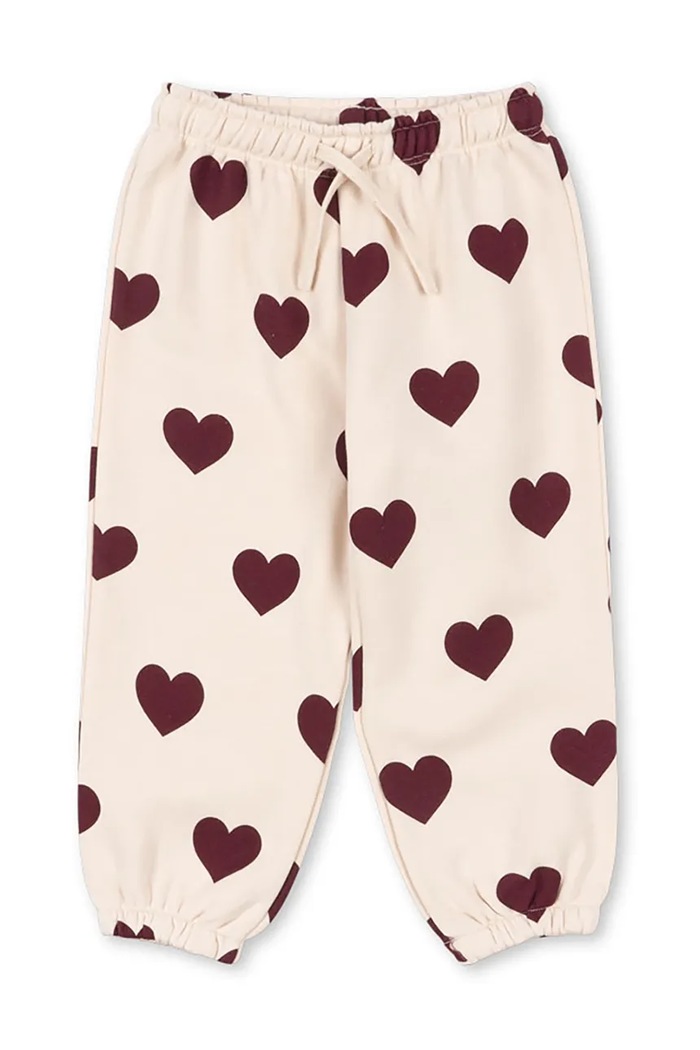Konges Sløjd spodnie dresowe dziecięce LOU SWEAT PANTS OCS dzianina beżowy KS104345.PreSpring