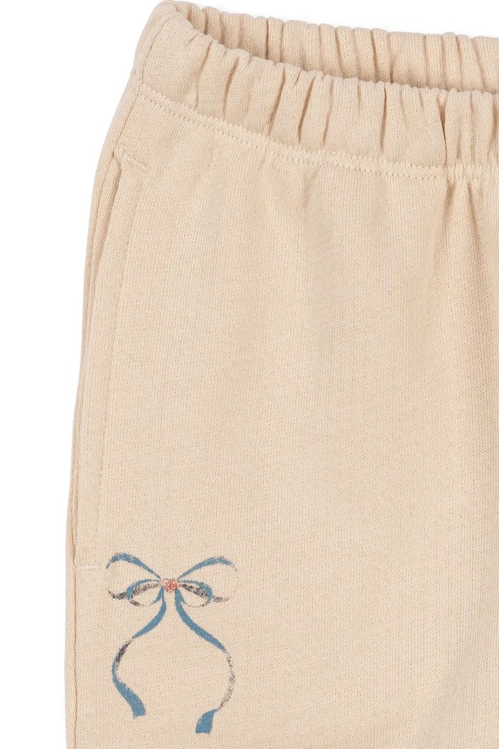 Chłopiec Konges Sløjd spodnie dresowe bawełniane dziecięce LOUPY LOU SWEAT PANTS OCS KS104349.PreSpring beżowy