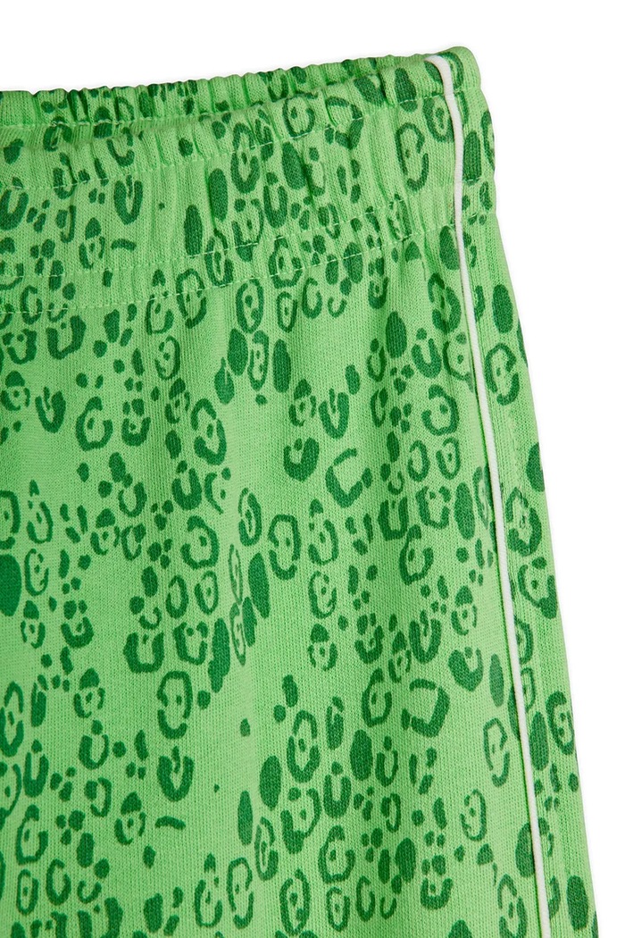Chłopiec Mini Rodini spodnie dresowe bawełniane dziecięce Mini leopard 11000323 zielony