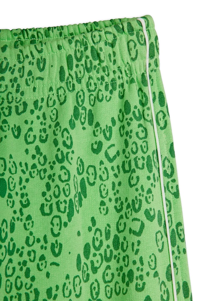 Chłopiec Mini Rodini spodnie dresowe bawełniane dziecięce Mini leopard 11000323 zielony