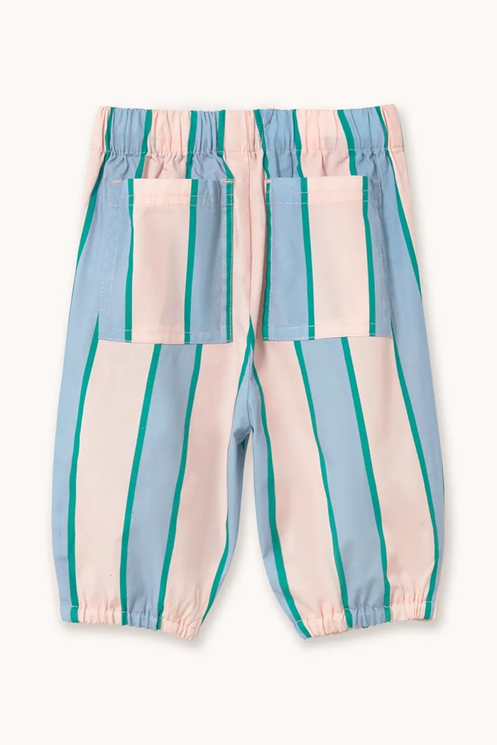 Otroške bombažne hlače Tinycottons RETRO STRIPES POPLIN BABY PANT SS26.280 roza SS26