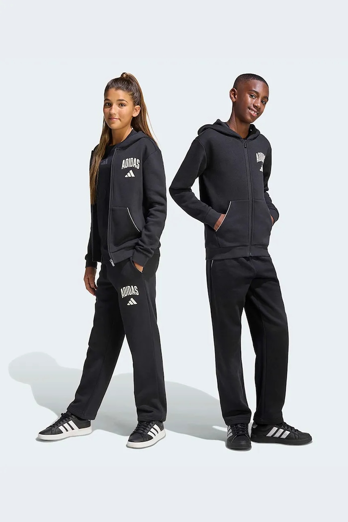 adidas spodnie dresowe dziecięce dzianina czarny KC4573