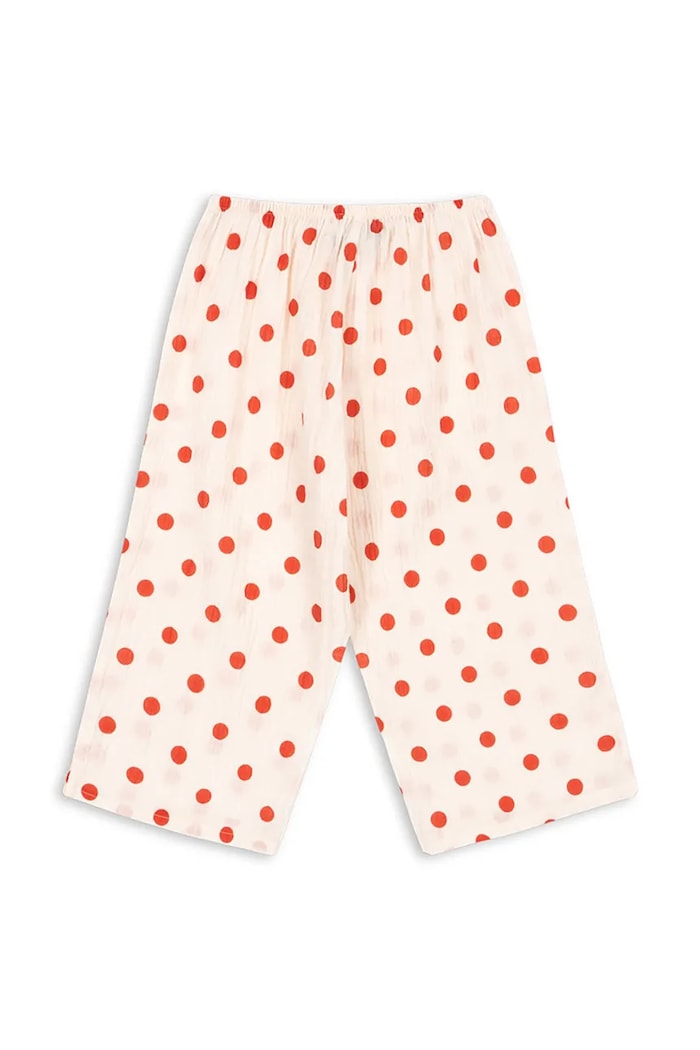 Chłopiec Konges Sløjd spodnie bawełniane dziecięce VIVO PANTS GOTS KS105127.PPY2 beżowy