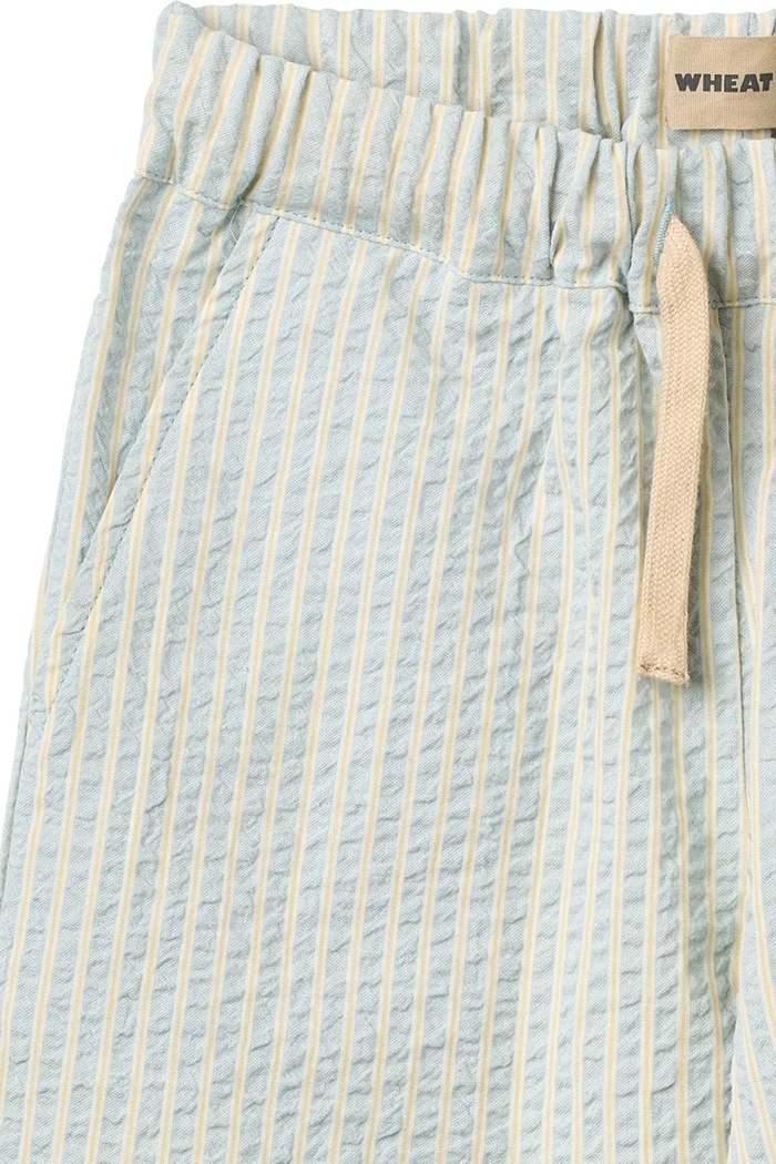 Wheat pantaloni pentru copii, din bumbac albastru 2706.430.GOTS