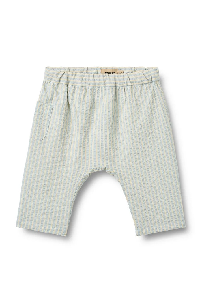 Wheat pantaloni bebeluși bumbac albastru 6737.430.GOTS