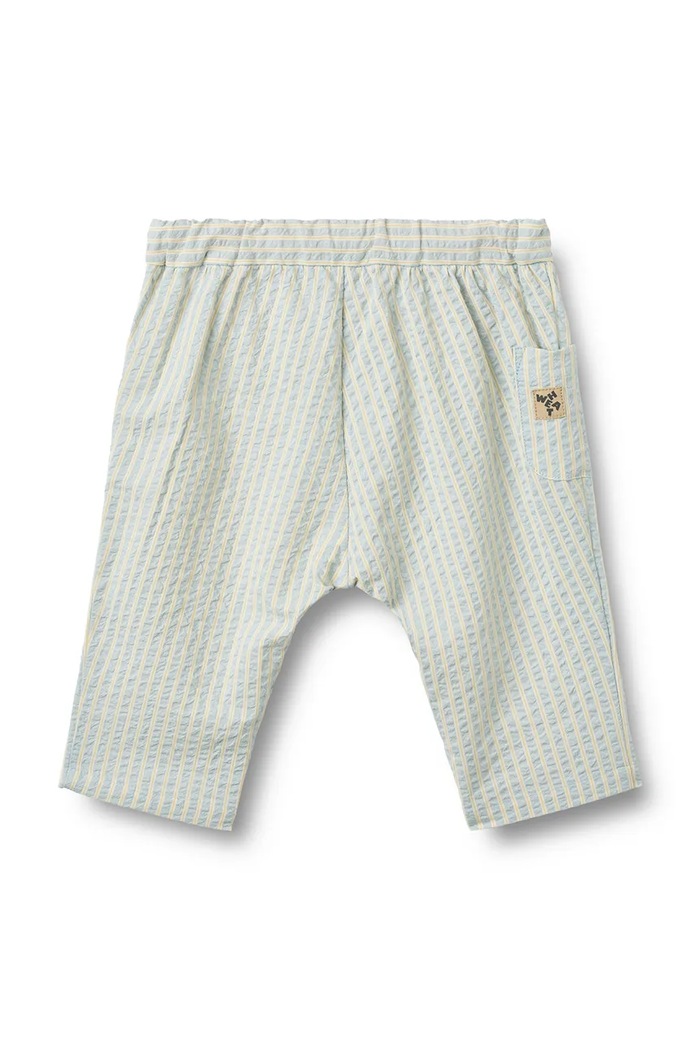 Wheat pantaloni bebeluși bumbac 6737.430.GOTS albastru SS26