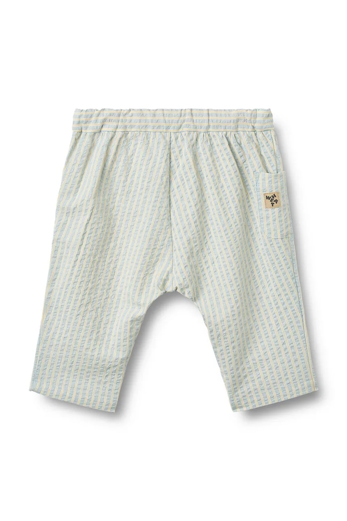 Wheat pantaloni bebeluși bumbac 6737.430.GOTS albastru SS26