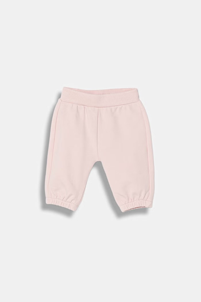 Detské teplákové nohavice United Colors of Benetton bavlnené s elastanom ružová 35FNAF029.W.Stagionale