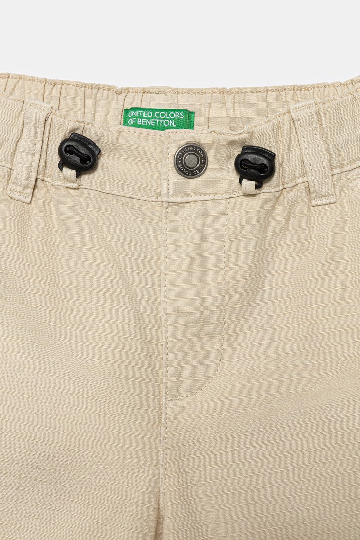 Dječaci United Colors of Benetton jogger hlače za djecu od pamuka 456SGF01R.P.Stagionale bež