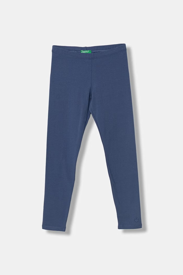 United Colors of Benetton legginsy dziecięce bawełniane z elastanem 3MT1CF06P.G.Stagionale fioletowy SS26