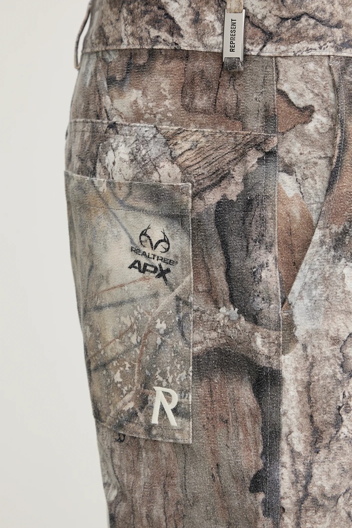 Represent pantaloni in cotone Real Tree Camo MLM100331.55 beige