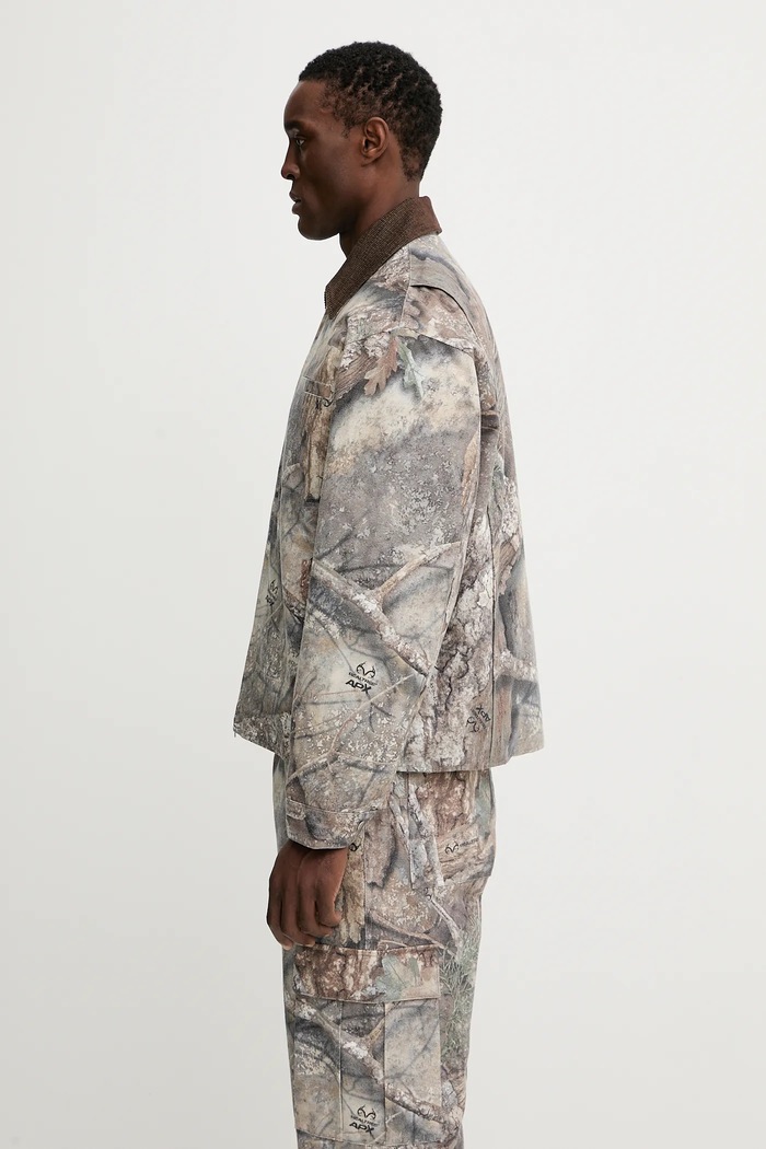 Бавовняна куртка Represent Real Tree Camo MLM100720.55 бежевий SS26
