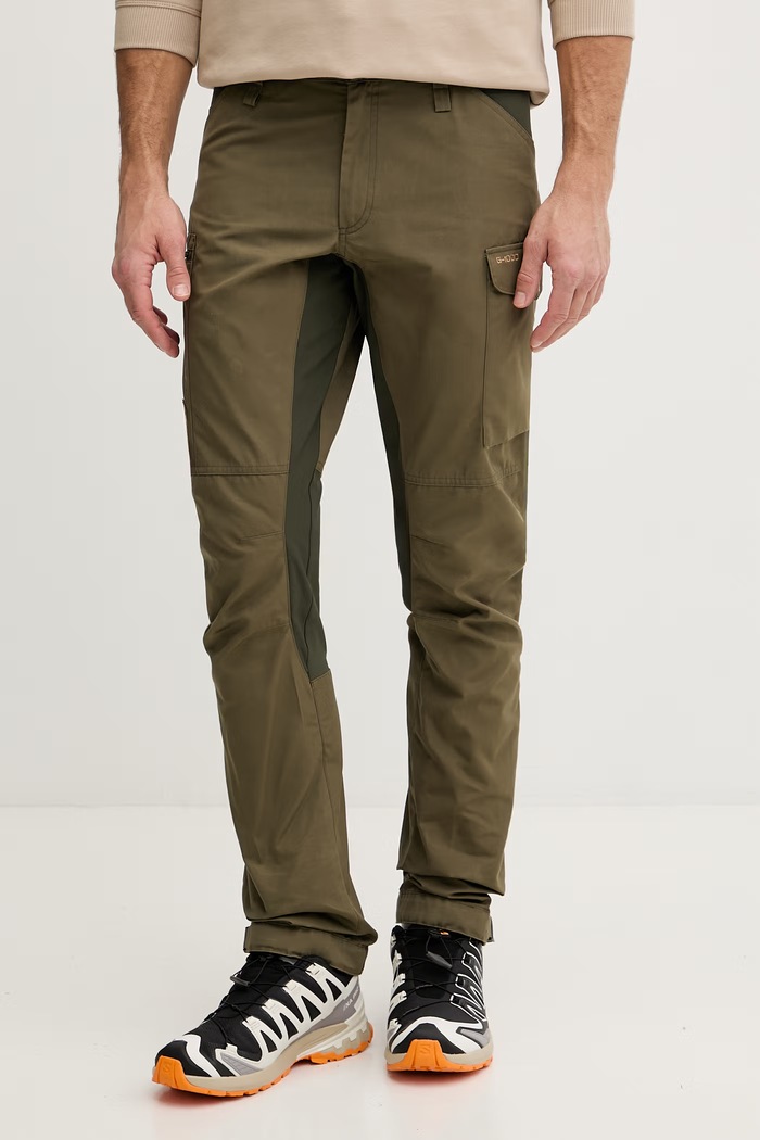 Fjallraven παντελόνι πεζοπορίας Ανδρικό Kaipak πράσινο F86550