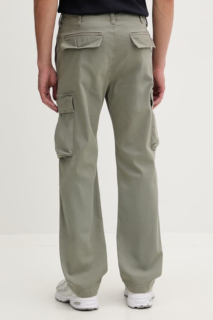 Odzież Tommy Jeans spodnie cargo męskie bawełniane z elastanem DM0DM22403 zielony