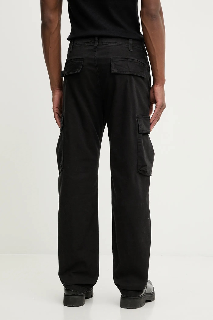 Oblečenie Tommy Jeans nohavice cargo pánske bavlnené s elastanom DM0DM22403 čierna