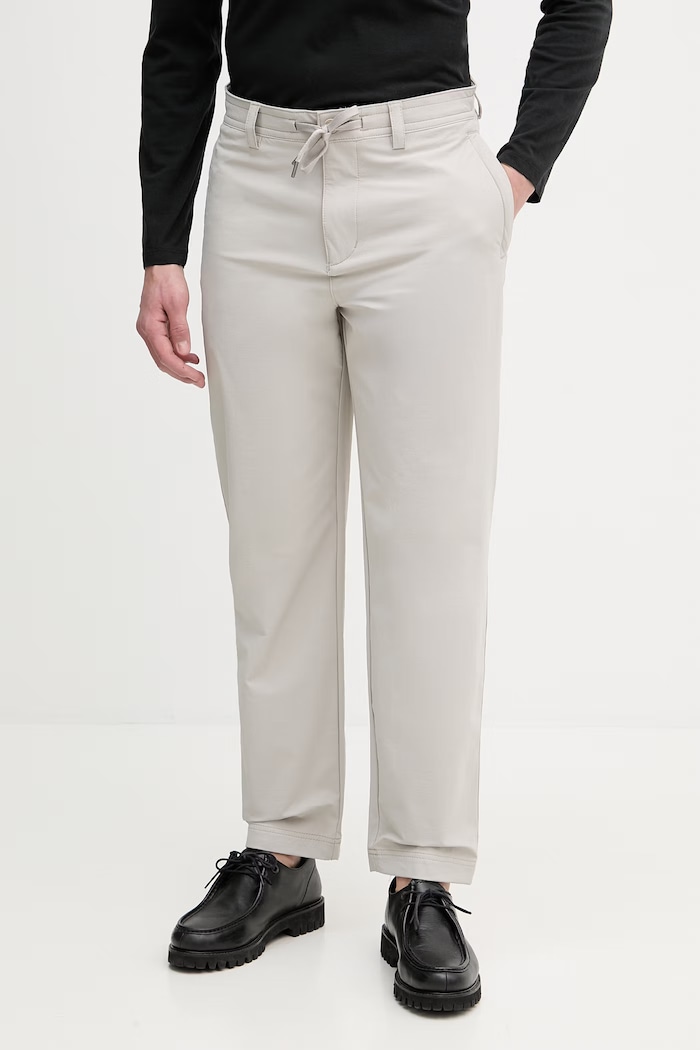 Nohavice BOSS Orange Chino_ST_DS s elastanom sivá 50555049