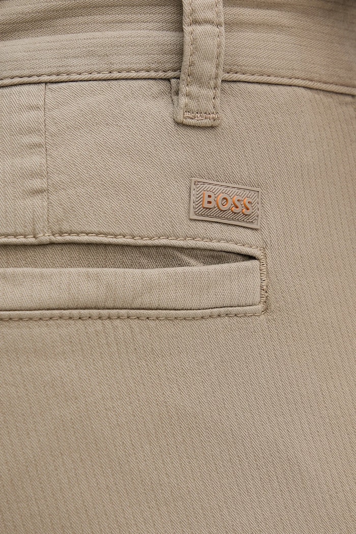 BOSS Orange pantaloni Chino-Pleated-1 verde 50559299