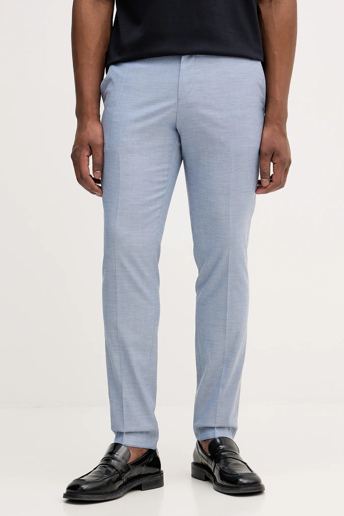 Штани з додаванням вовни BOSS H-Genius-253 chinos блакитний 50557407