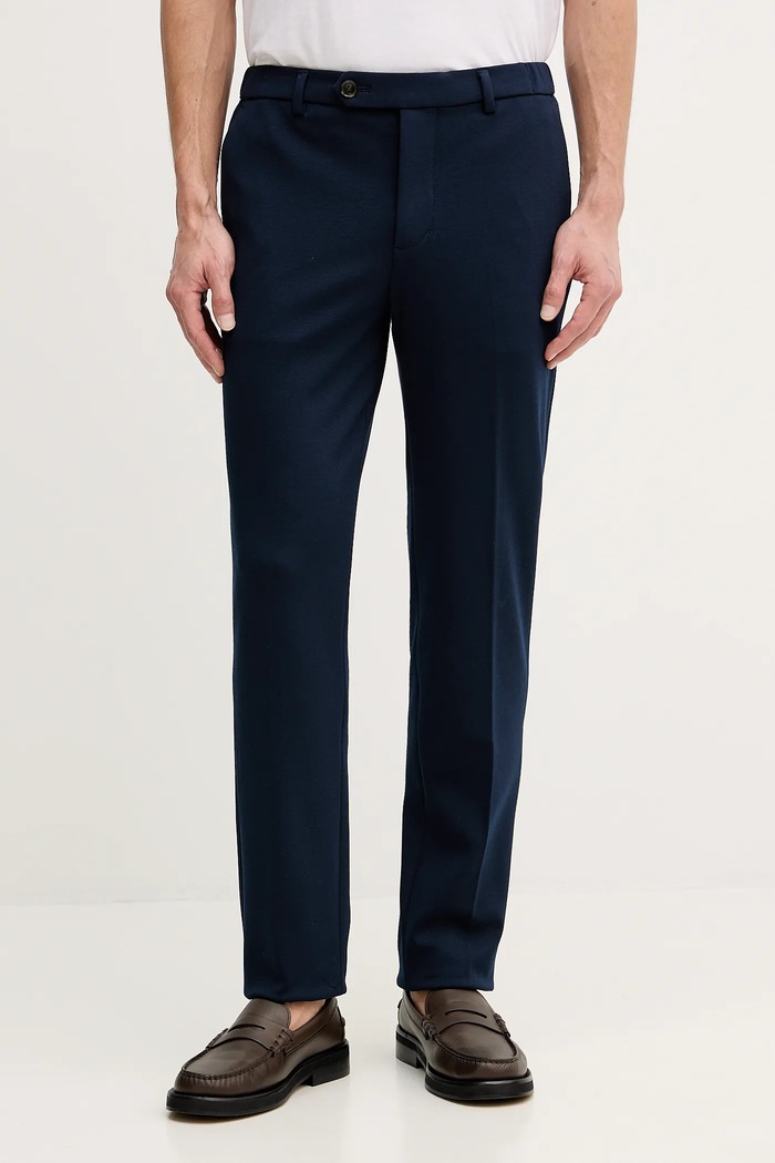 Tommy Hilfiger hlače kompleta moški Z elastanom mornarsko modra MW0MW41787