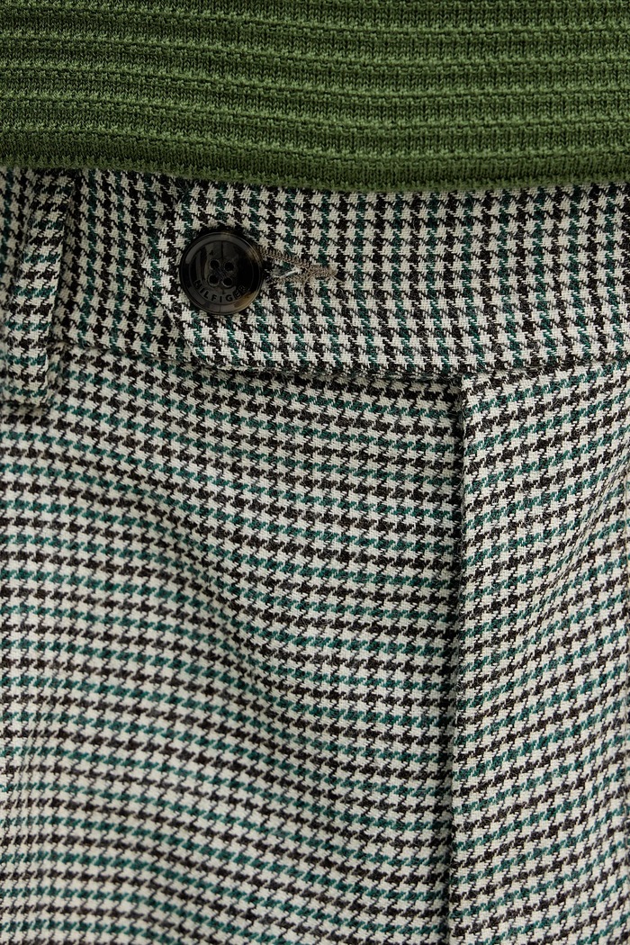Μάλλινο παντελόνι Tommy Hilfiger πράσινο MW0MW42580