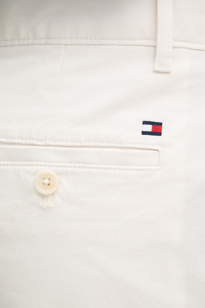Tommy Hilfiger nohavice pánske bavlnené s elastanom béžová MW0MW40690