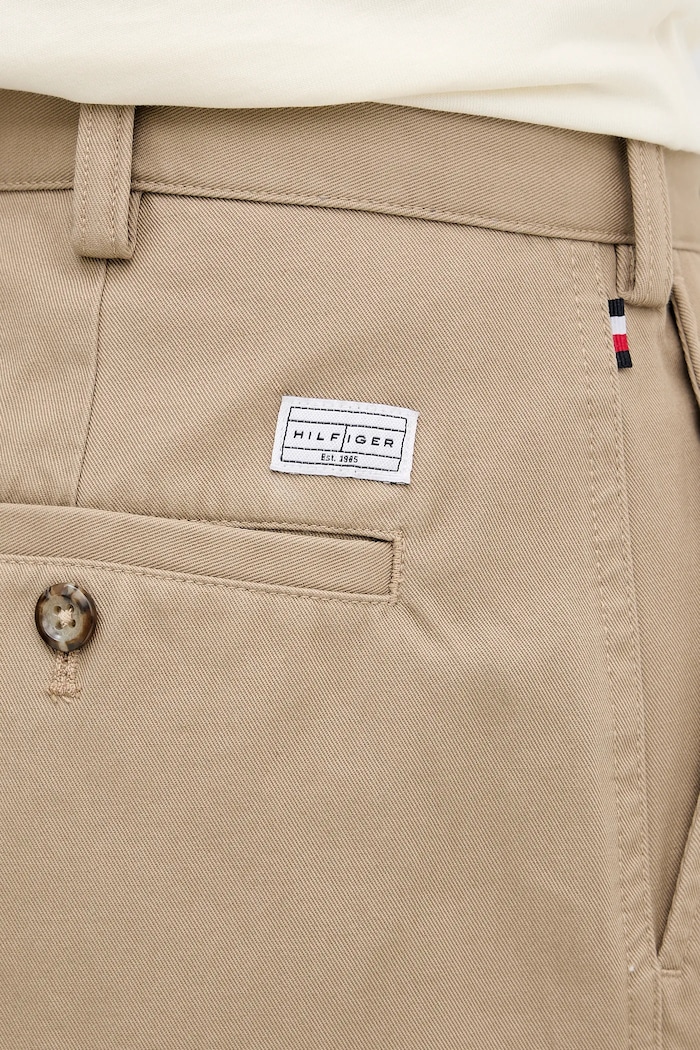 Tommy Hilfiger spodnie bawełniane brązowy MW0MW41914
