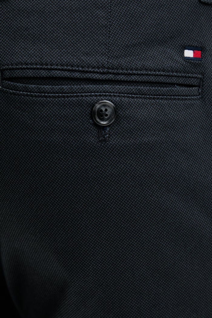 Tommy Hilfiger nohavice slim fit pánske bavlnené tmavomodrá MW0MW41924