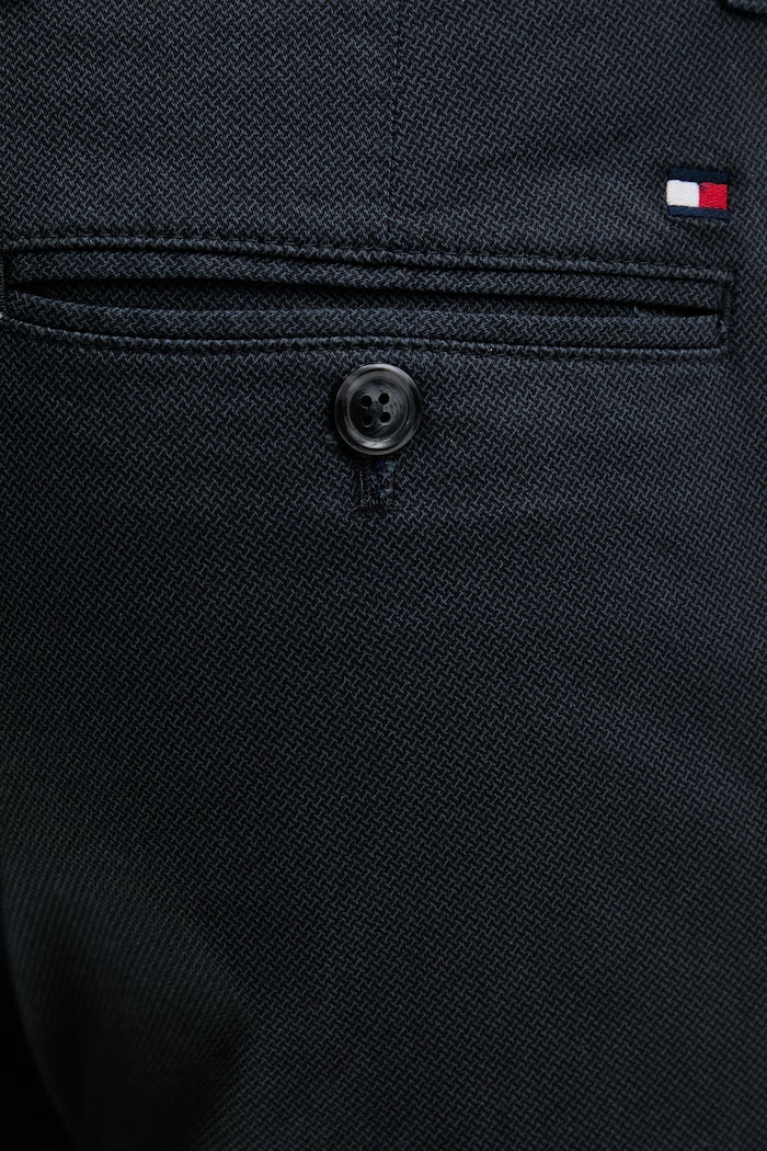 Tommy Hilfiger nohavice slim fit pánske bavlnené tmavomodrá MW0MW41924