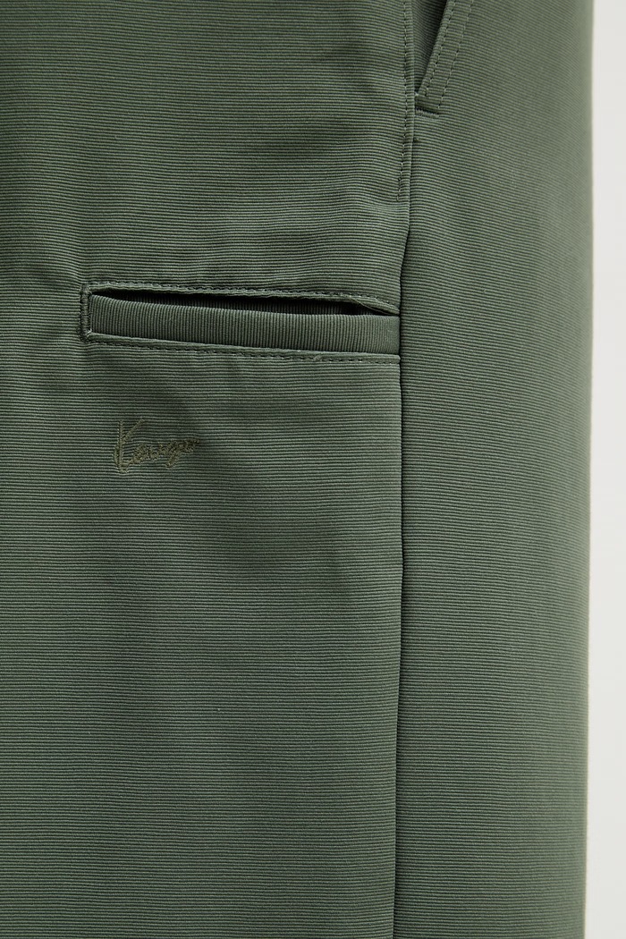 Bombažne hlače Kenzo zelena FG55PA2079OT