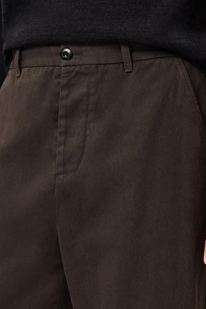 Odzież AllSaints spodnie bawełniane M026TD brązowy