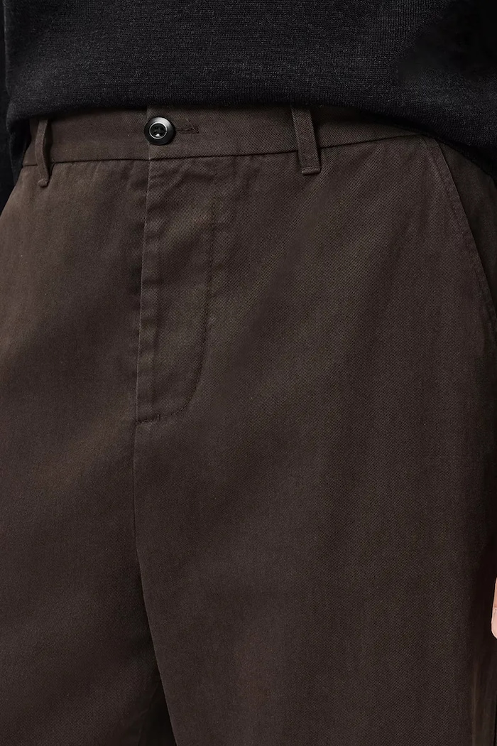 Odzież AllSaints spodnie bawełniane M026TD brązowy