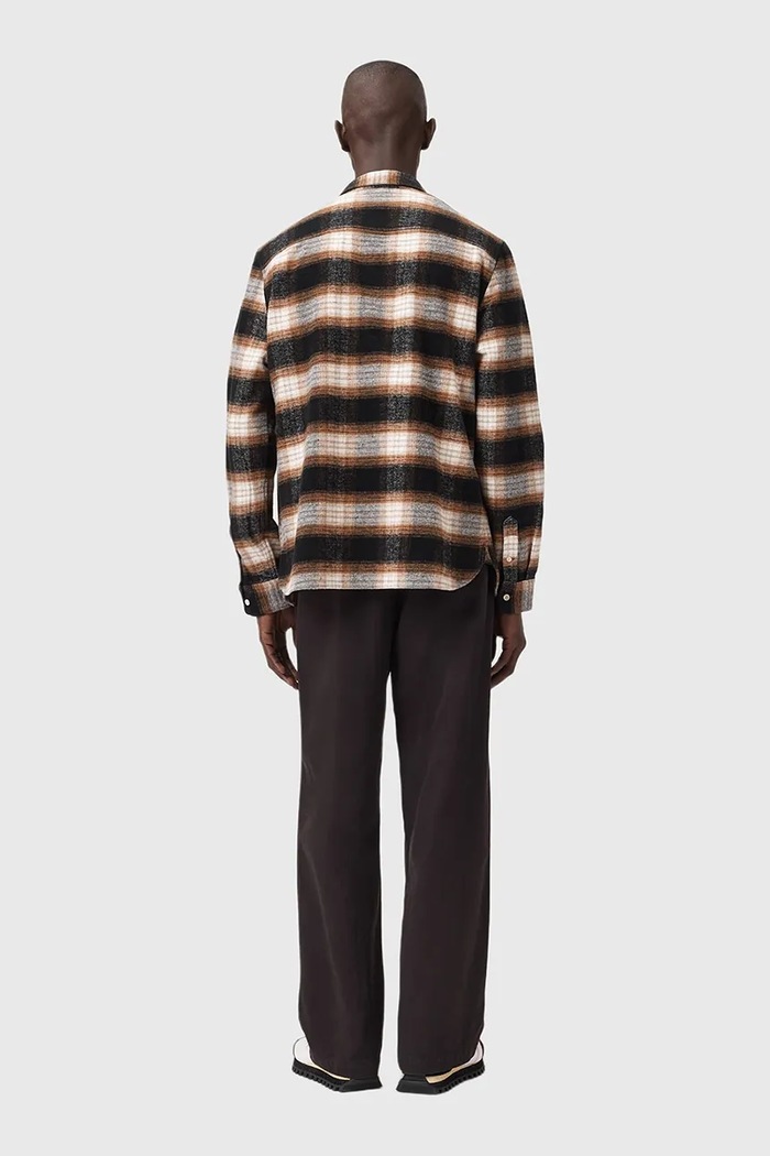 AllSaints pantaloni de bumbac negru M026TD