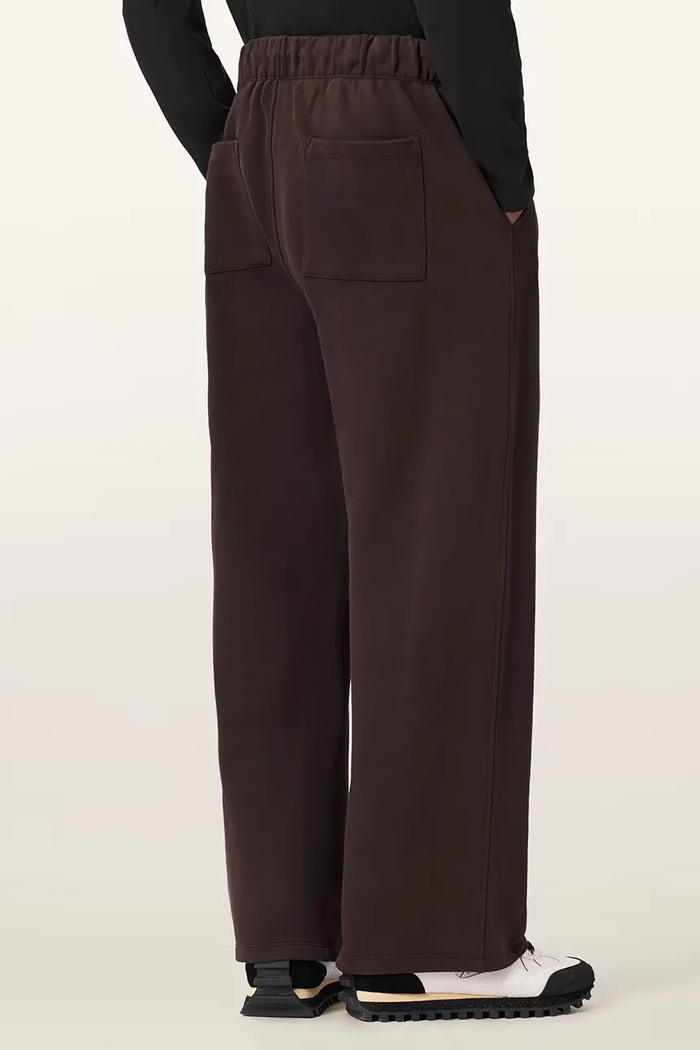 Bavlnené tepláky AllSaints M032TD hnedá SS26