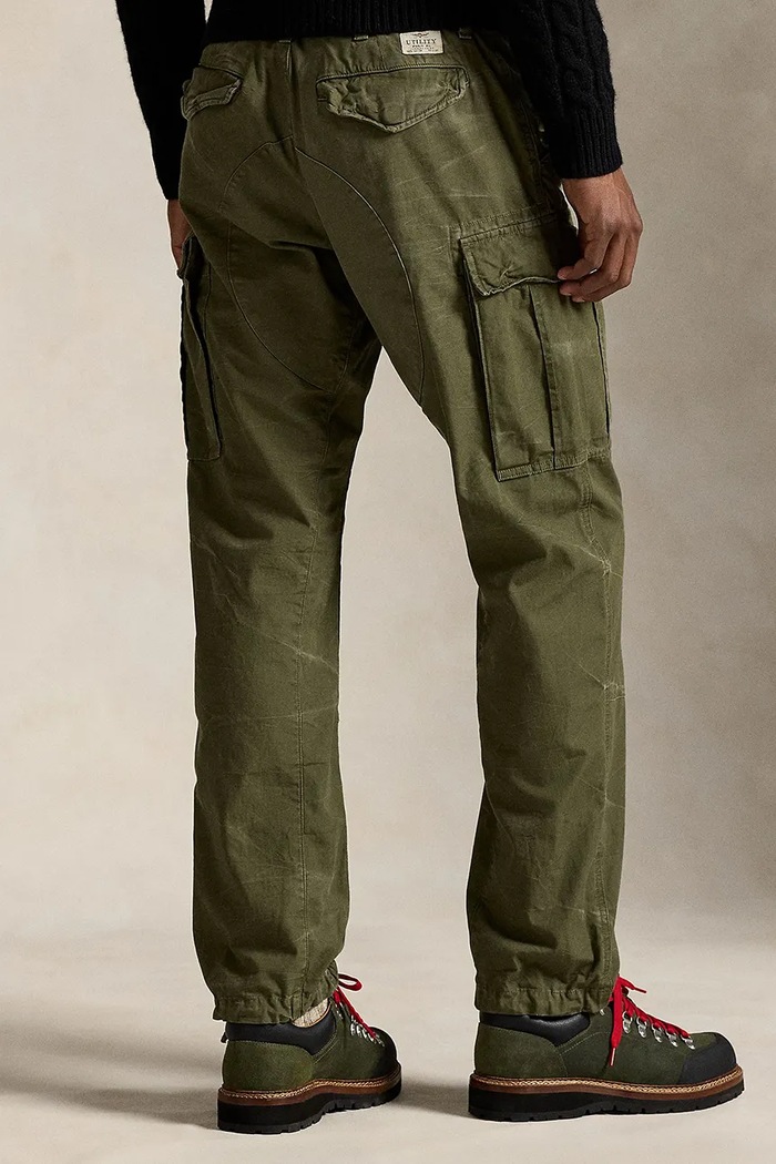 Bavlnené nohavice Polo Ralph Lauren 710974518 zelená SS26