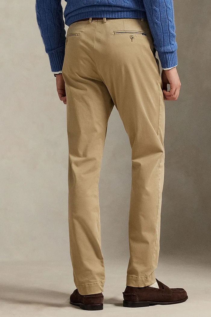 Polo Ralph Lauren hlače za muškarce s pamukom 710979503 bež SS26