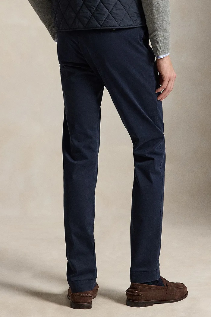 Polo Ralph Lauren hlače za muškarce s pamukom 710979503 mornarsko plava SS26