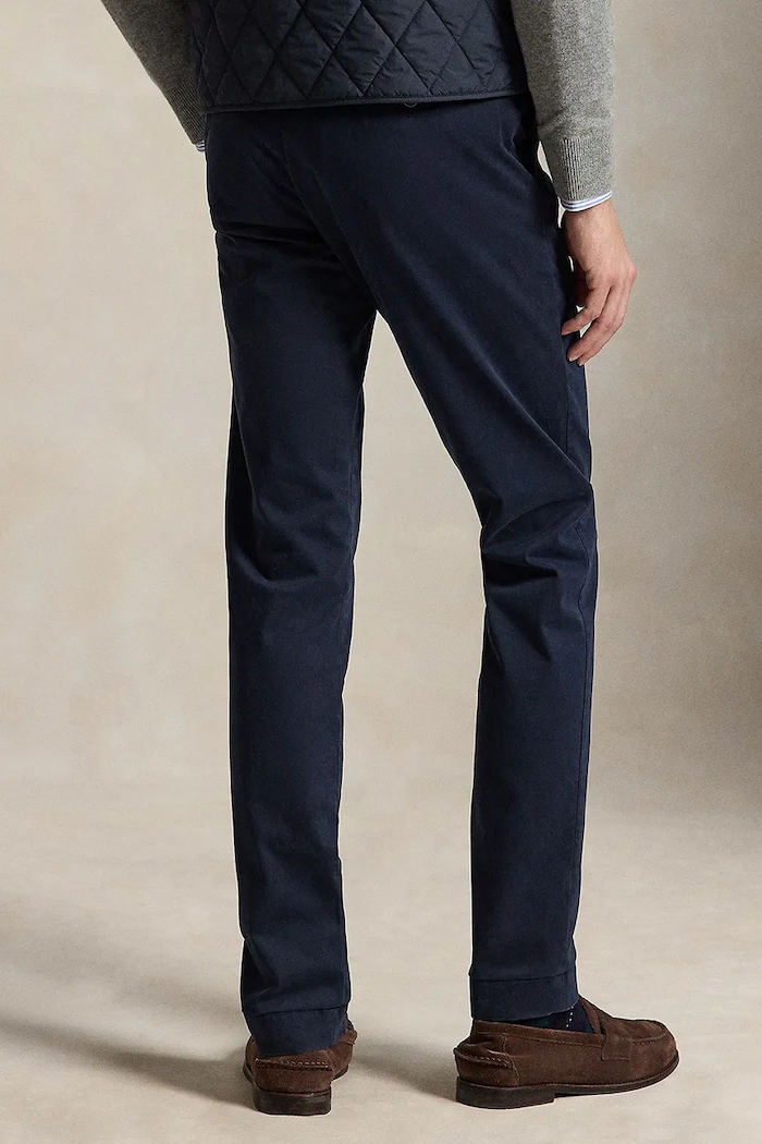 Polo Ralph Lauren hlače za muškarce s pamukom 710979503 mornarsko plava SS26