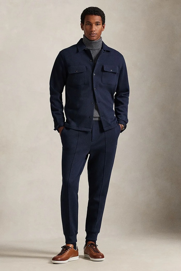Odjeća Polo Ralph Lauren donji dio trenirke za muškarce 710B13640 mornarsko plava