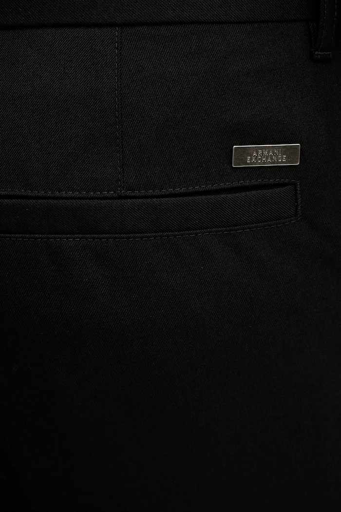 Hlače s primjesom vune Armani Exchange crna XM001816.AF21302