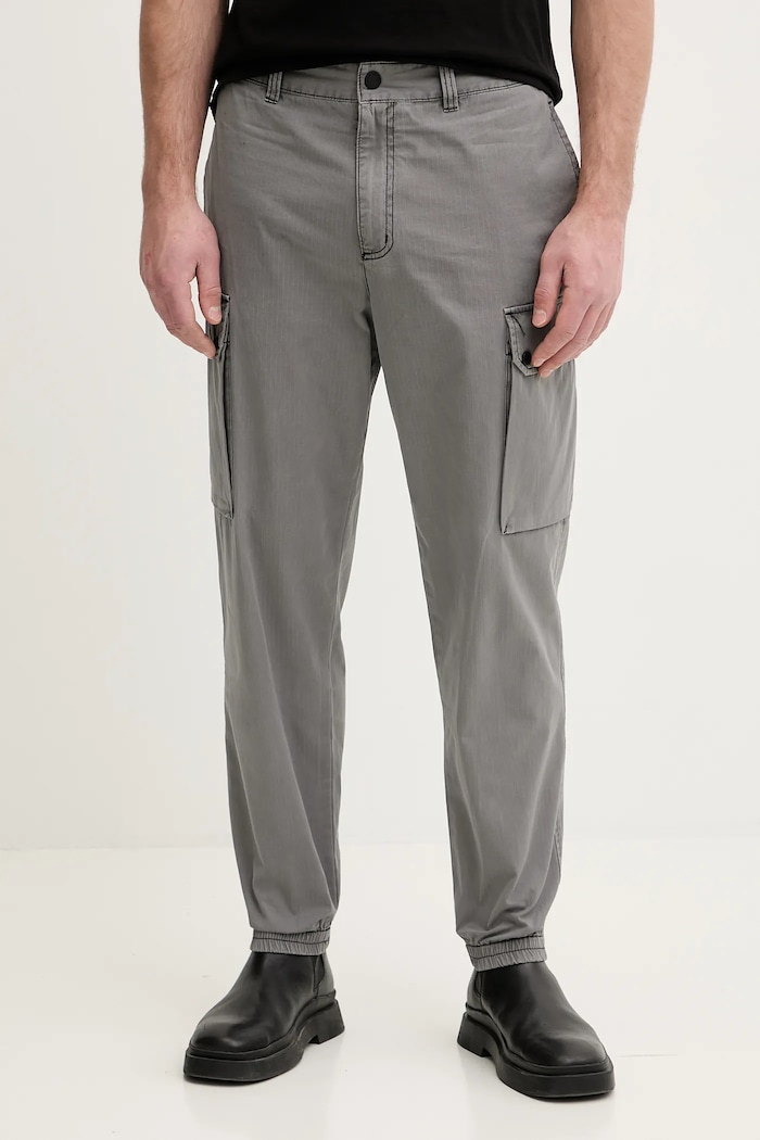 Pamučne hlače Armani Exchange pamuk siva XM001828.AF18577