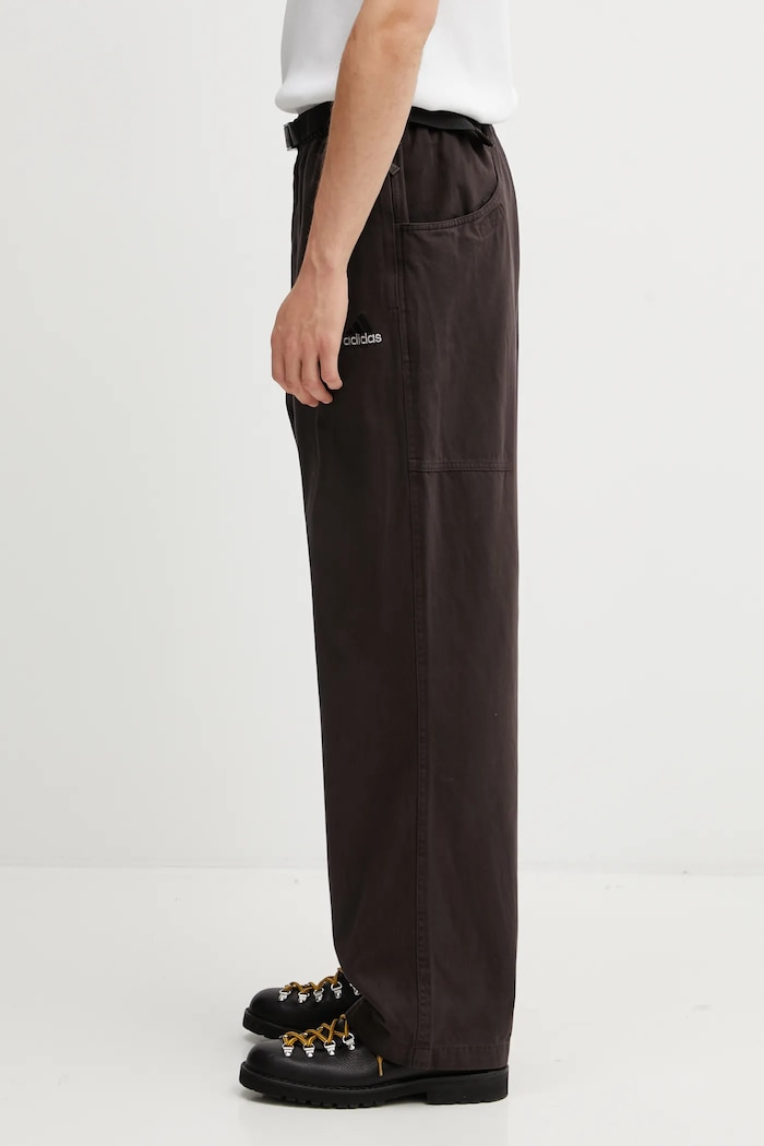 Pamučne hlače adidas Originals Equipment Pants KB9335 smeđa SS26